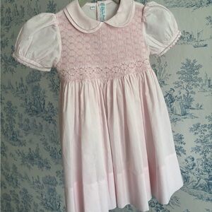 Charming Pink Smocked Dress for Kids